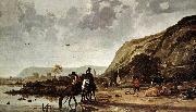 Large River Landscape with Horsemen fdg CUYP, Aelbert